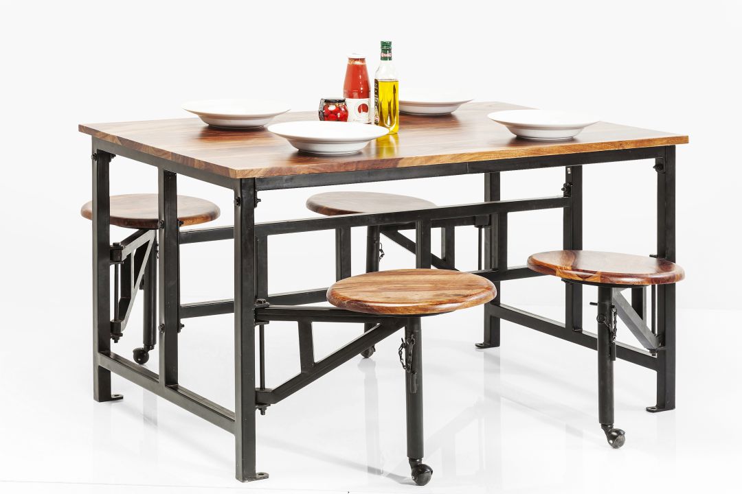 Tisch+Hocker Space 5-tlg. 140x89cm Tisch+Hocker Space 5-tlg. 140x89cm