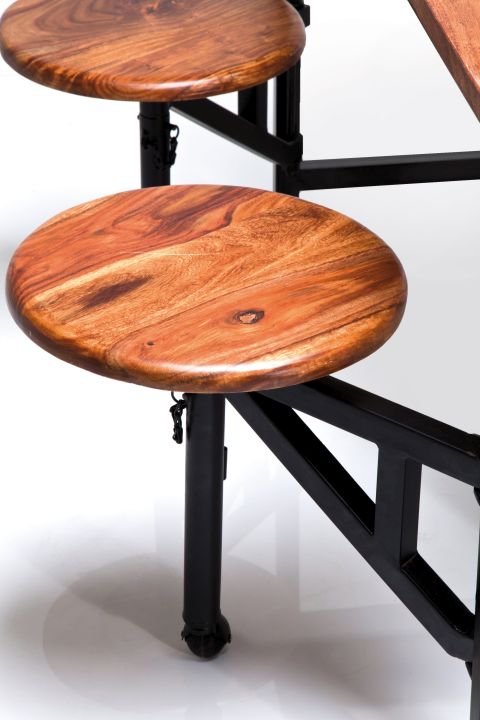 Tisch+Hocker Space 5-tlg. 140x89cm Tisch+Hocker Space 5-tlg. 140x89cm